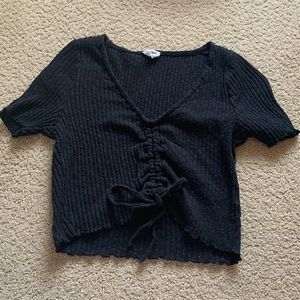 Cotton On ruffle scrunched tie top